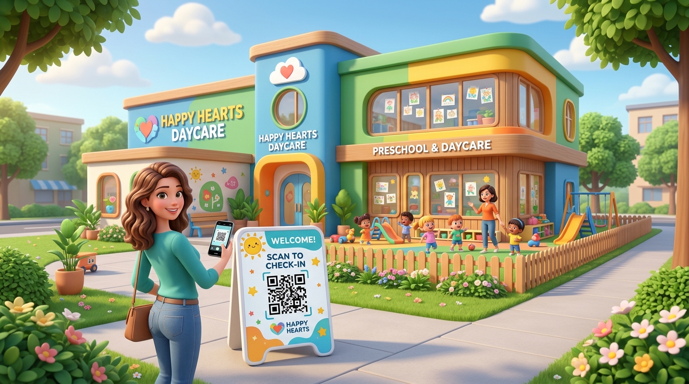 Daycare Preschool QR Use Case