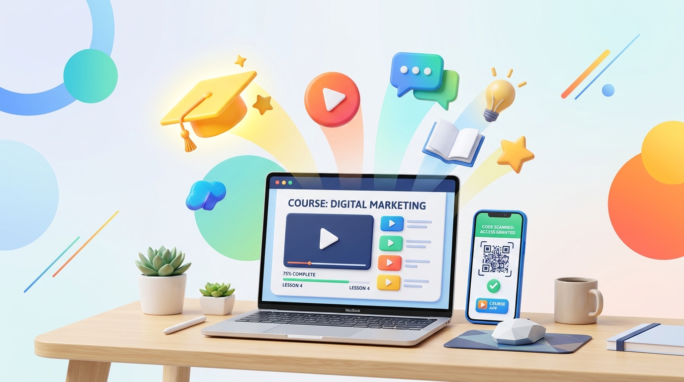 Using QR Codes for Online Courses and e-Learning Platforms