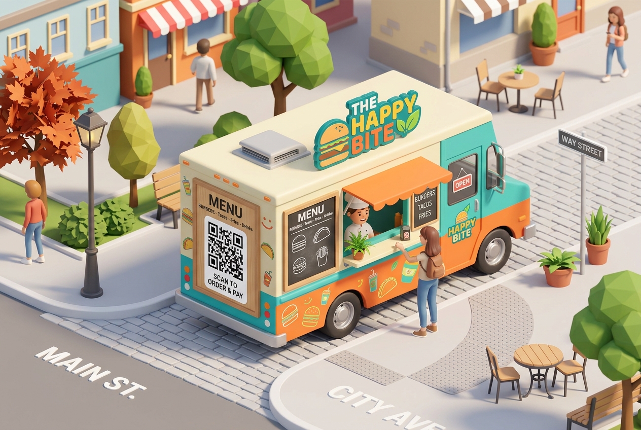 Using QR Codes for Food Trucks and Mobile Vendors
