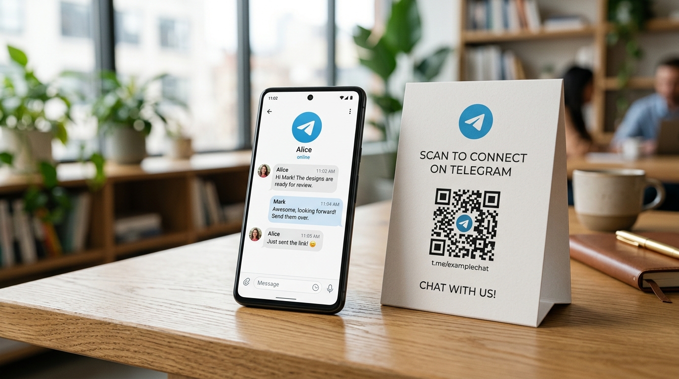 Telegram QR Code Hero