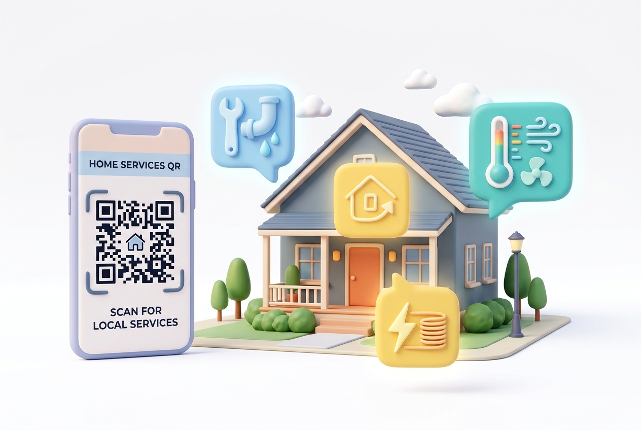 Using QR Codes for Local Home Services (Plumbing, Electrical, and HVAC)