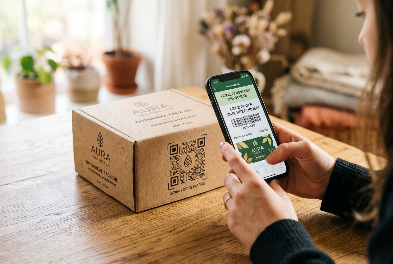 QR Code on Packaging
