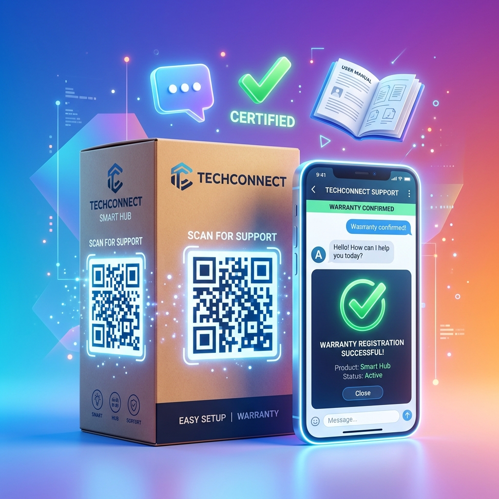 Using QR Codes for Product Registration and Customer Support