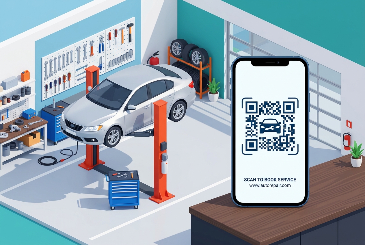 Using QR Codes for Auto Repair and Mechanic Shops