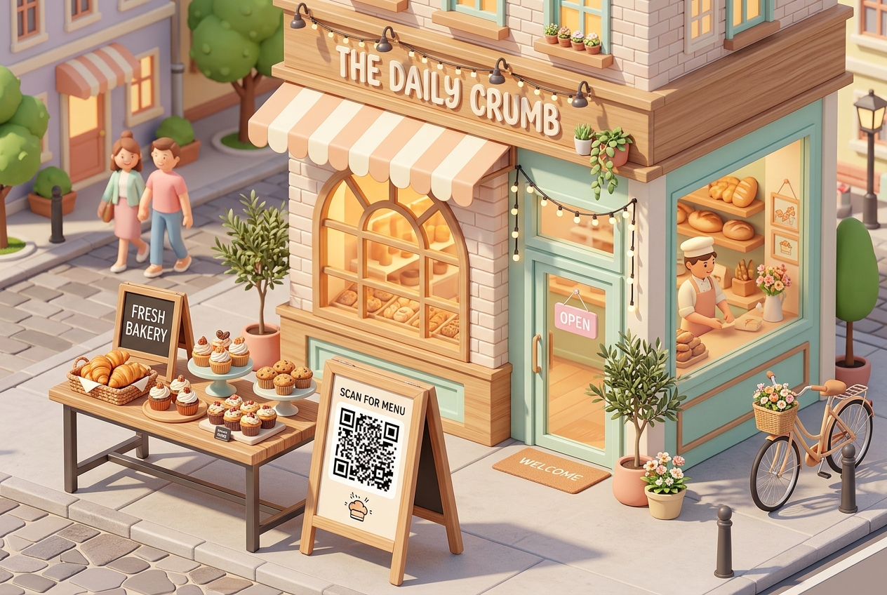 Using QR Codes for Bakeries and Pastry Shops