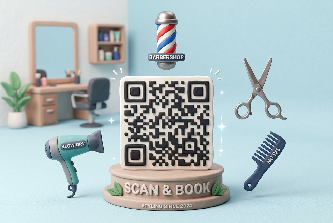 Using QR Codes for Barbershops and Hair Salons