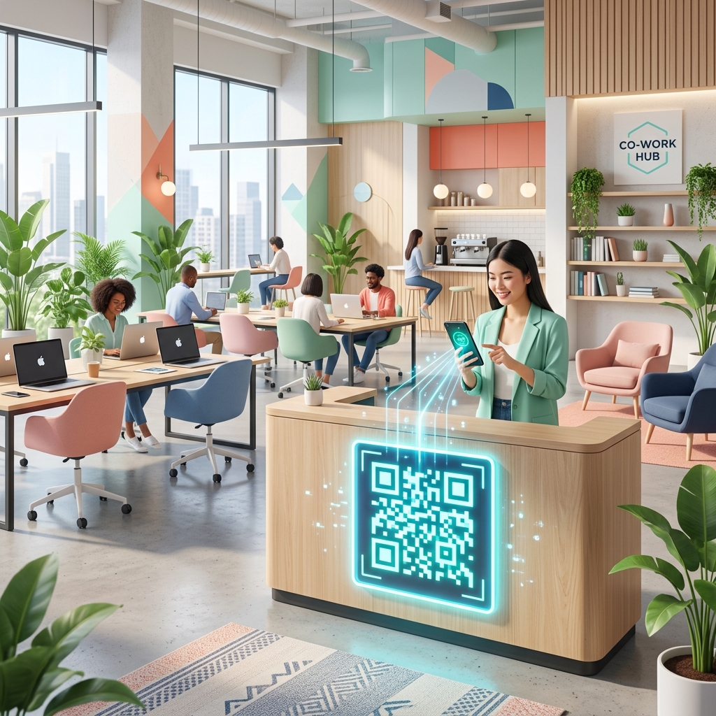 Using QR Codes for Co-working Spaces