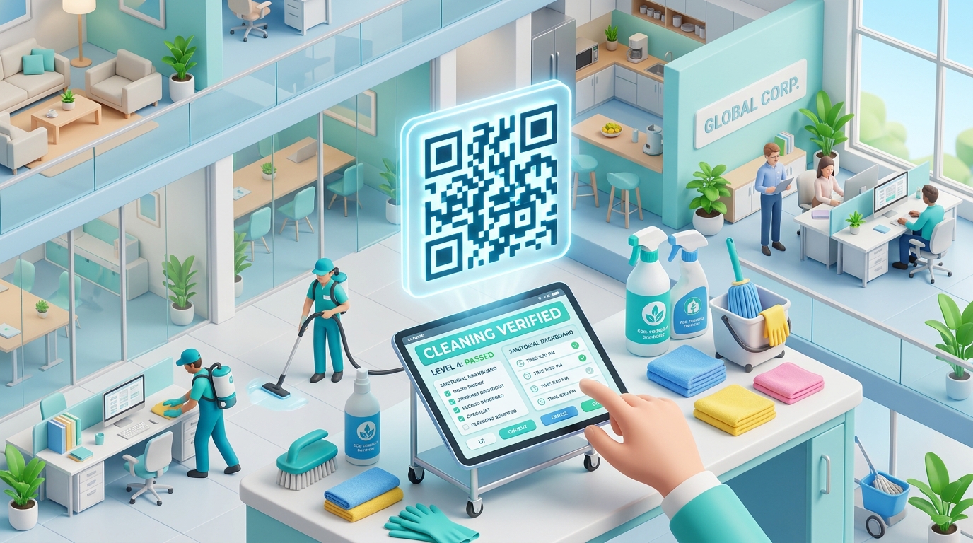 Using QR Codes for Commercial Cleaning and Janitorial Services