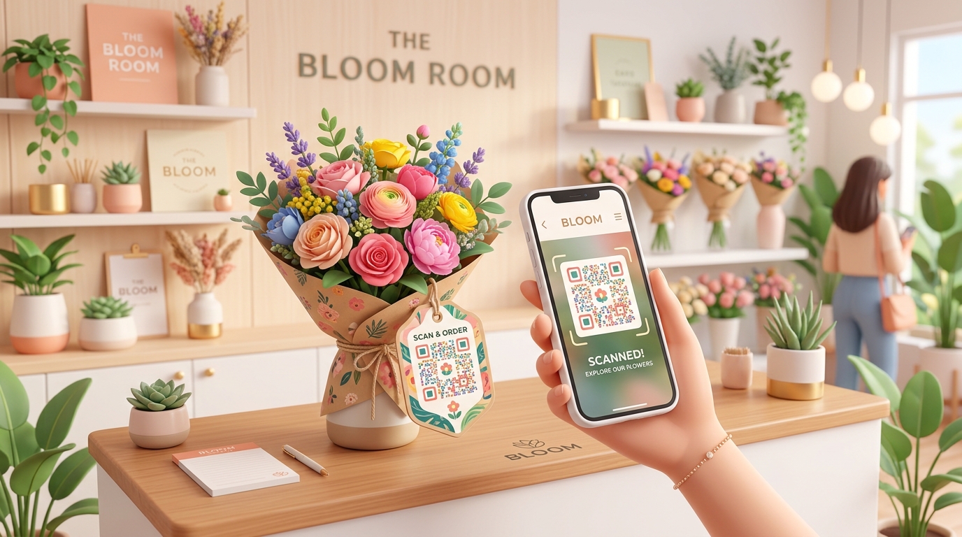 Using QR Codes for Florists and Flower Shops
