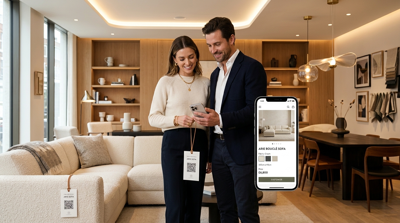 Using QR Codes for Furniture Stores and Home Decor Showrooms