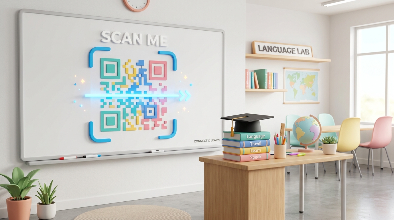Using QR Codes for Language Schools and Learning Centers
