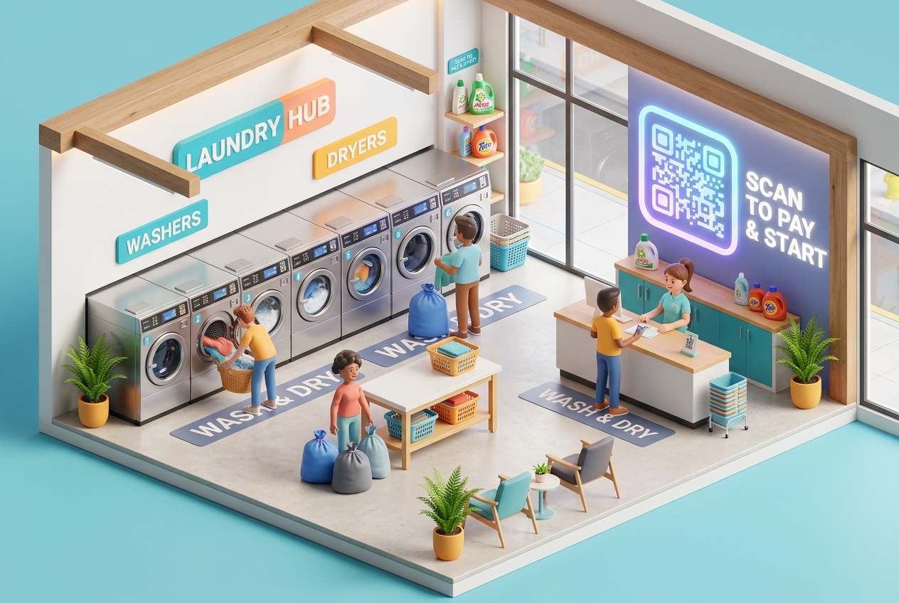 Using QR Codes for Laundromats and Dry Cleaning Businesses