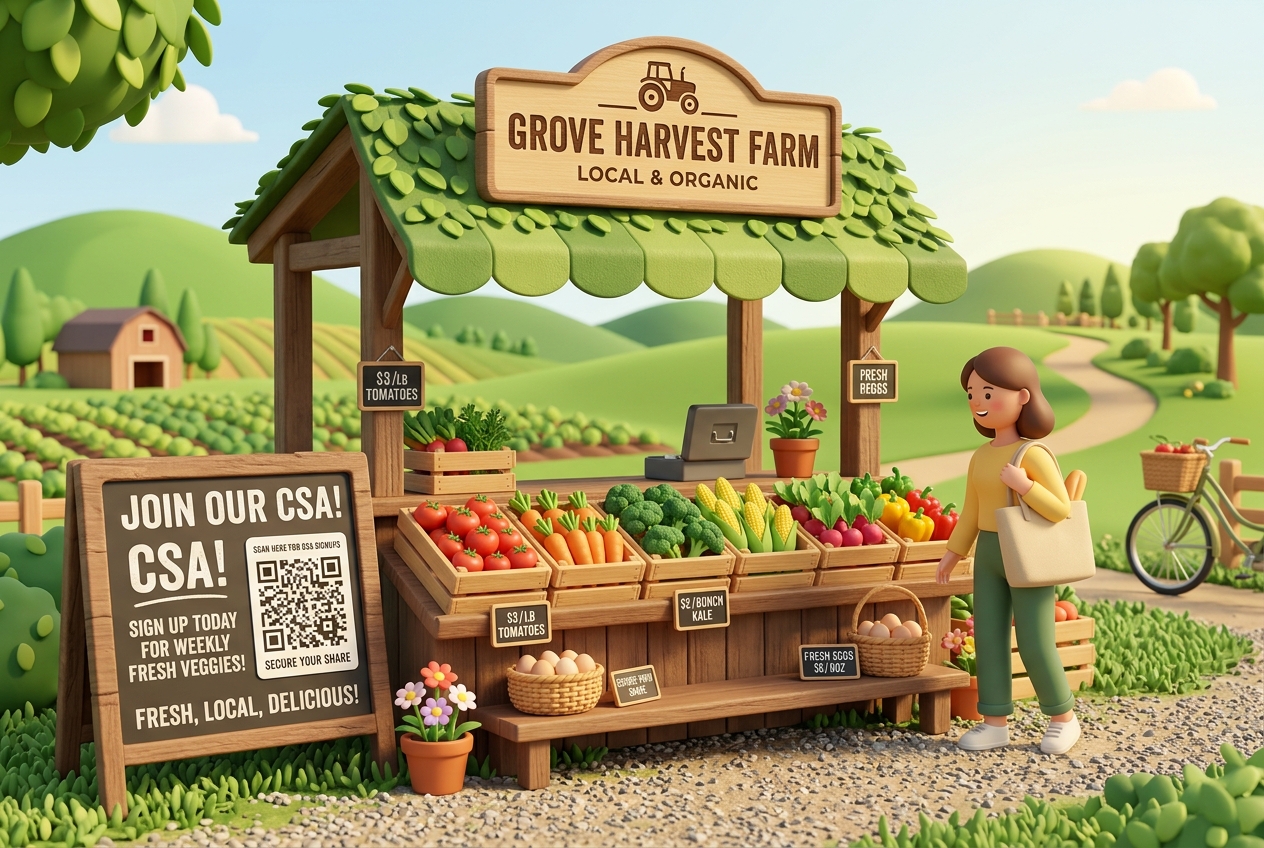 Using QR Codes for Local Farms and CSA