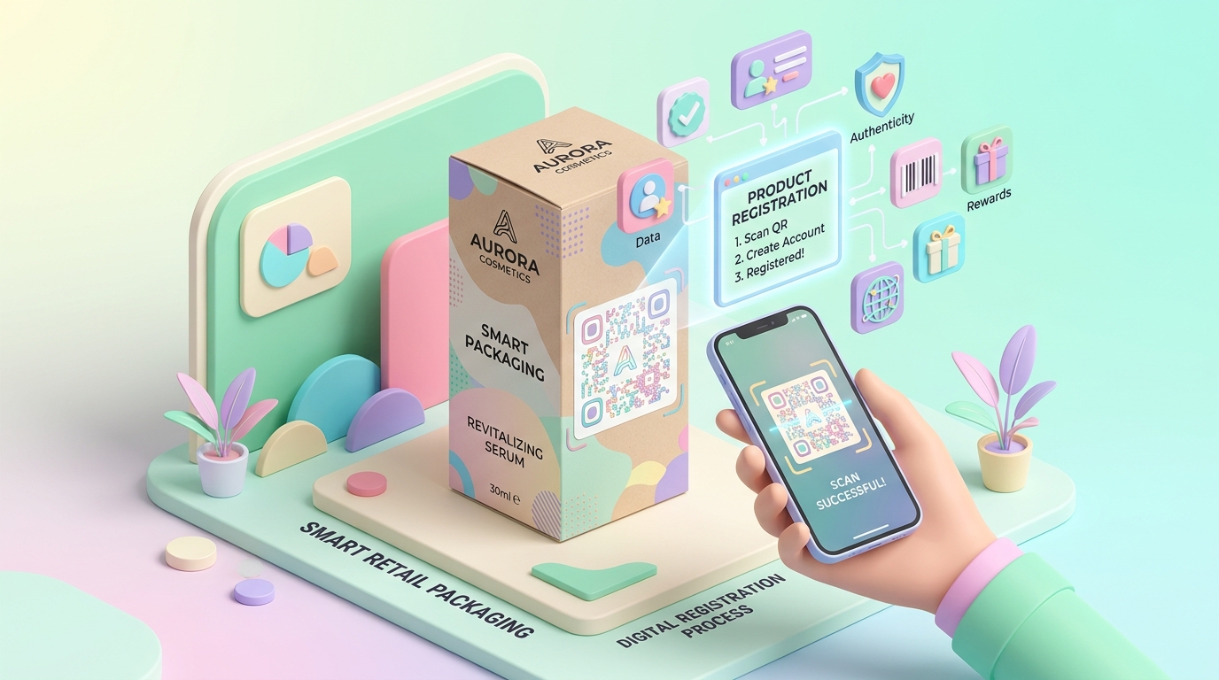 Using QR Codes for Smart Retail Packaging and Instant Product Registration