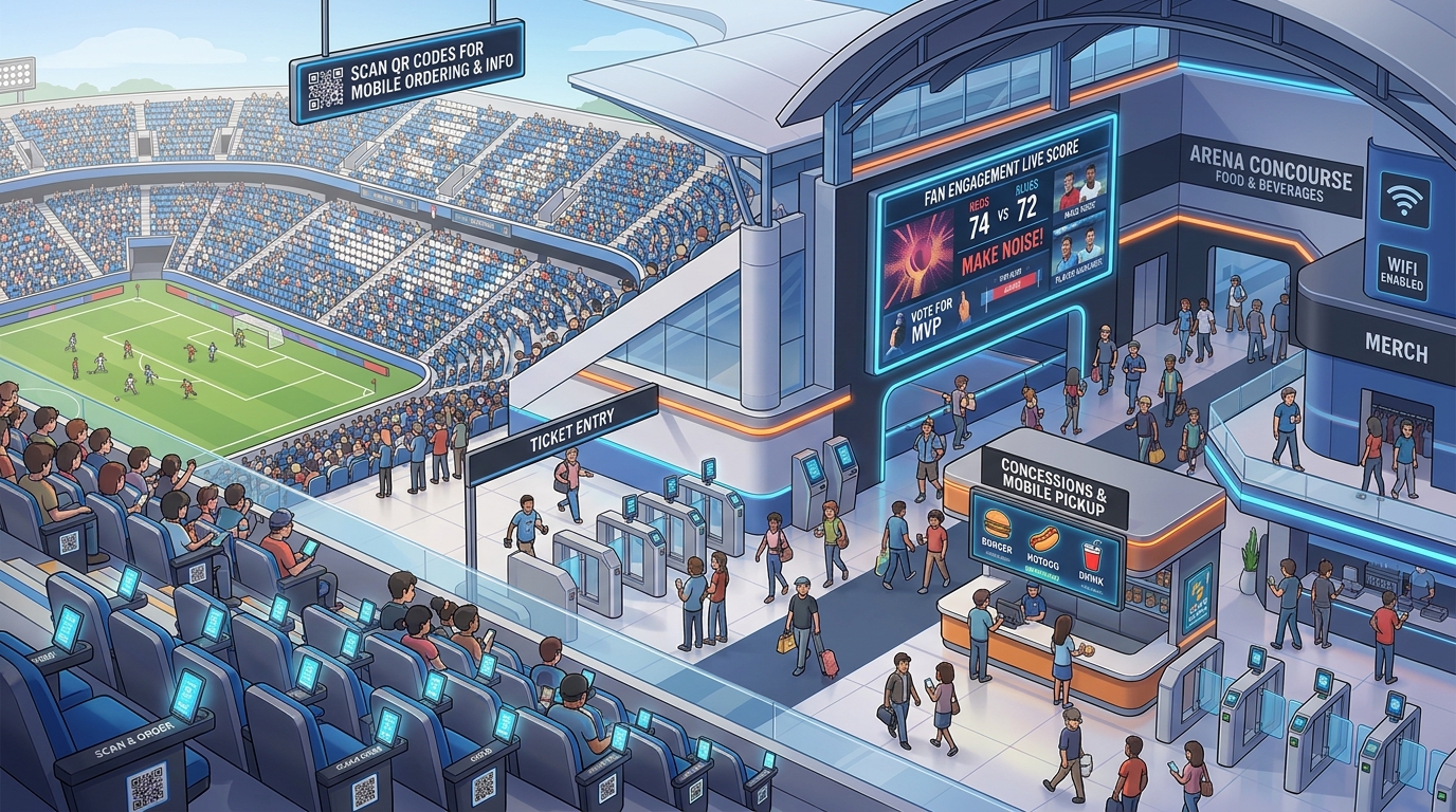 Using QR Codes for Sports Stadiums and Arenas