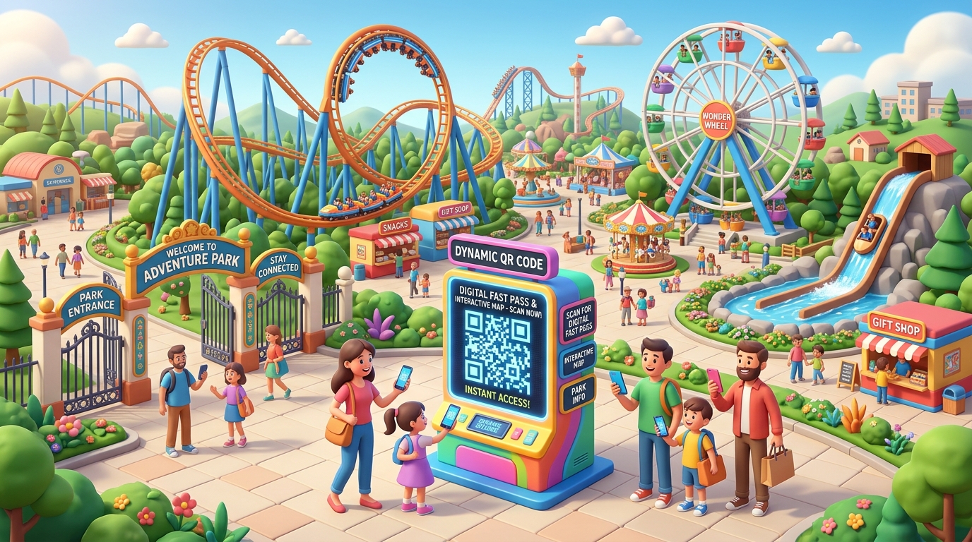Using QR Codes for Theme Parks and Family Entertainment Centers