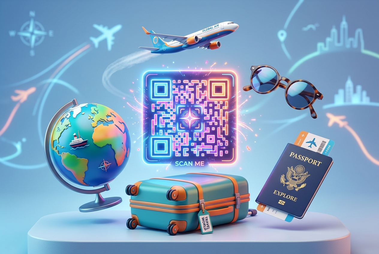 Travel Agency QR Code Hero