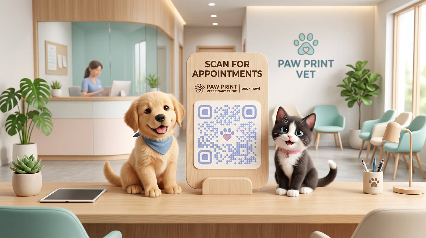 Using QR Codes for Veterinary Clinics and Animal Hospitals